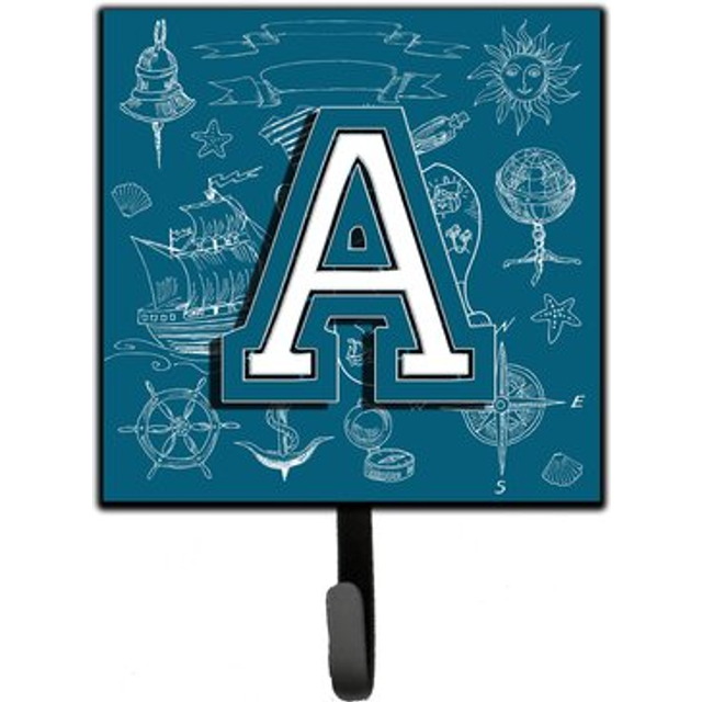 """""Caroline's Treasures CJ2014-ASH4 Letter A Sea Doodles Initial Alphabet Leash or Key Holder  Small  Multicolor"""""