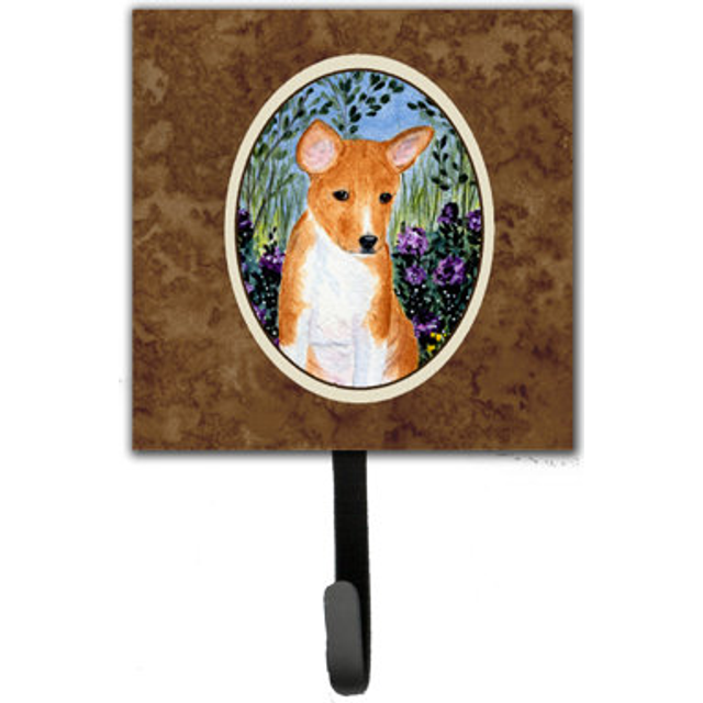 """""Caroline's Treasures SS8108SH4 Basenji Leash Holder or Key Hook  Small  Multicolor"""""