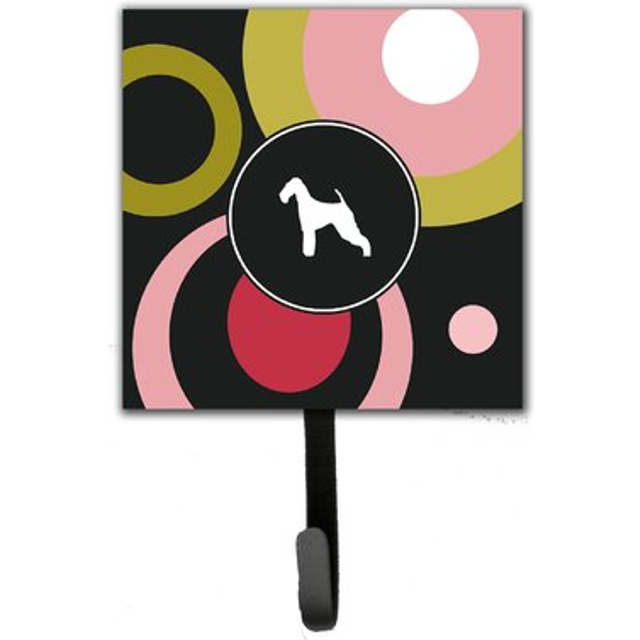 """""Caroline's Treasures KJ1003SH4 Airedale Leash Holder or Key Hook  Small  Multicolor"""""