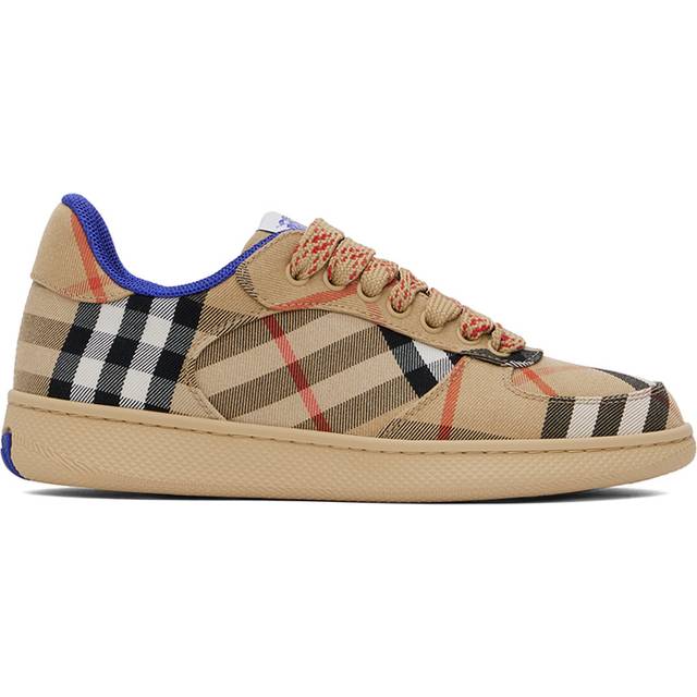 【関税＆送料込み】Burberry Cotton-Blend Check Terrace Snea Check Terrace Sneakers in Black - Women | Burberry® Official