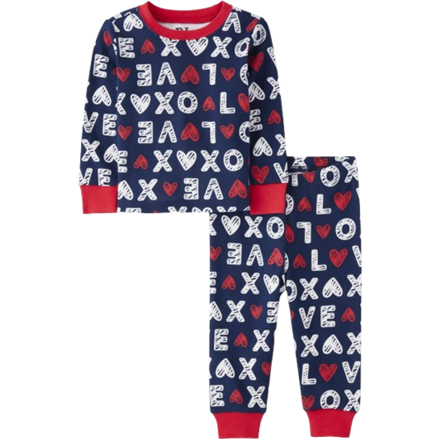 The Children's Place and Toddler Valentine's Day Snug Fit 100% Cotton Pajama 12-18 MONTHS