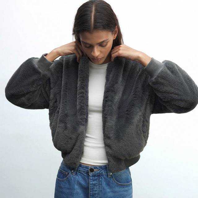 Maija Women&#39;s Cozy Fleece Baseball Jacket, Autumn/Winter
