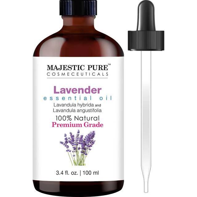 MAJESTIC PURE Lavender Essential Oil | 100% Pure and Natural | Premium Grade Essential Oils for Hair Care  Home Diffusers  Skin  Aromatherapy  Massage
