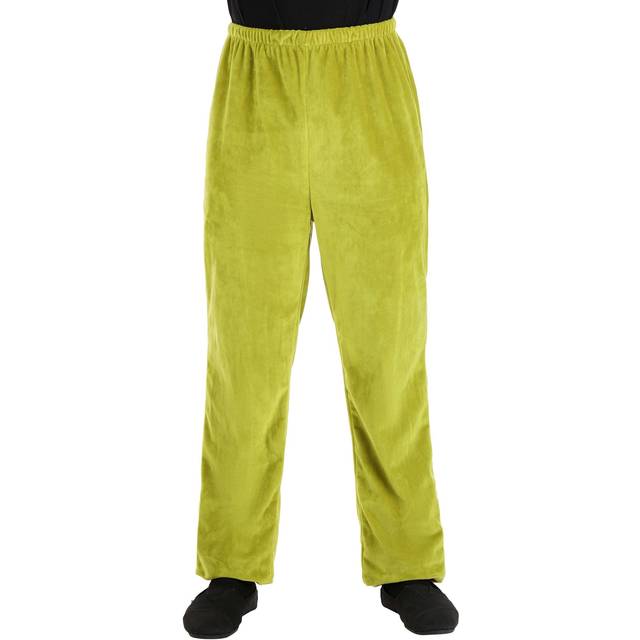 Dr. Seuss Kid's Grinch Velboa Pants | Dr. Seuss Costumes - Green (S/M)