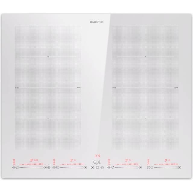 Induction hob 60 cm hot plate electric cooker 4 zones flex 7200w touch white