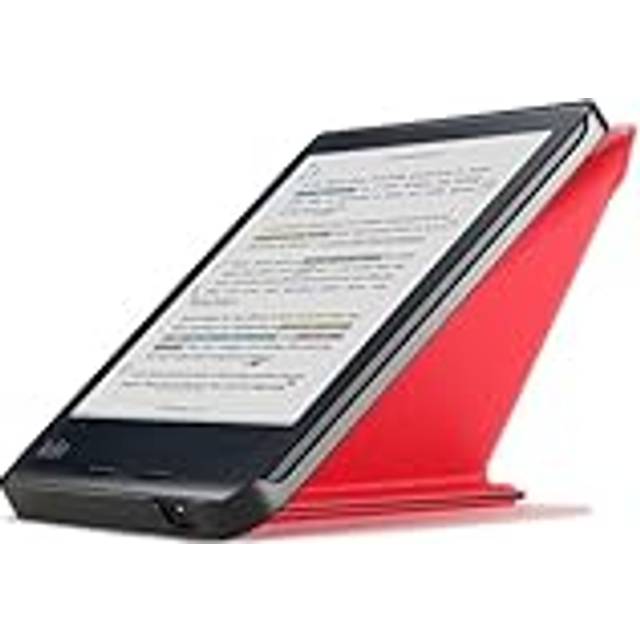 Forefront Cases Fodral för Kobo Libra Colour - Vikbart Kobo Libra Colour Skal med Stativ - Röd - Tunn och Lätt, Automatisk Sömn/Väckning, Skyddande Kobo Libra Colour Skal, Fodral