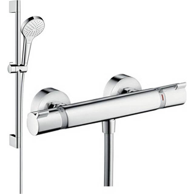 Hansgrohe - Croma Select s Ecostat Comfort Thermostatic Bar Mixer Shower Bathroom