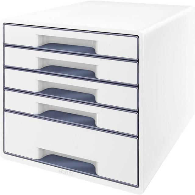 Leitz WOW Drawer Cabinet CUBE 5 Drawer white