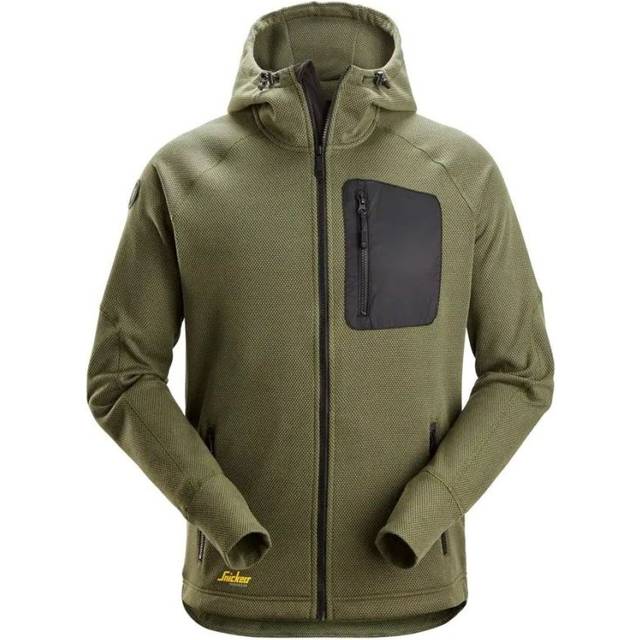 Snickers Women&apos;s Fleece Full Zip Hoodie Khaki Green 2XL Colour: K