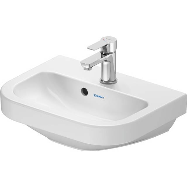 Duravit D-code Hand Basin 450 Mm White High Gloss, White
