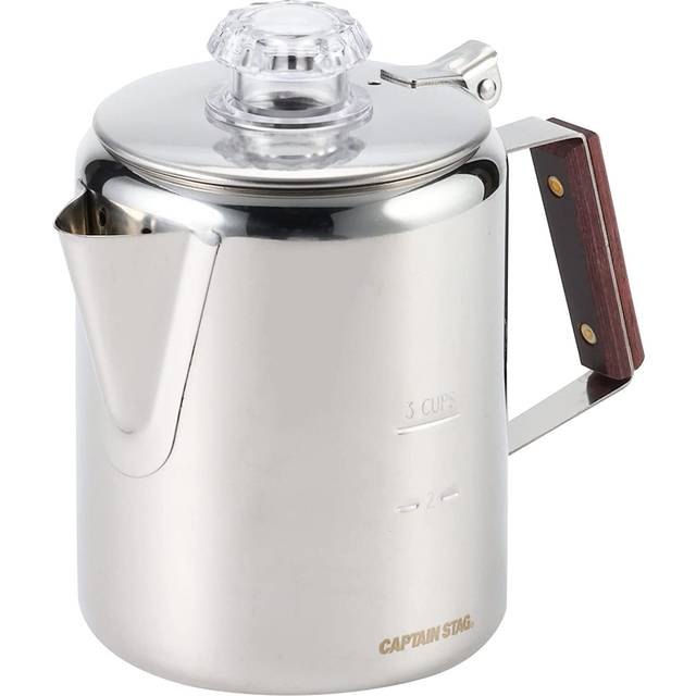 Captain Stag 18-8 Stainless Steel Percolator 3 Cups M-1225