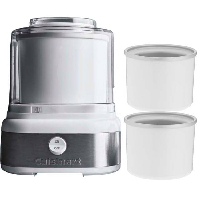 Cuisinart Ice Cream Maker With 2 Insulated Freezer Bowls & Recipe Book