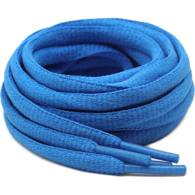 DELELE 2Pair Oval Shoes laces 42 Colors Half Round 1/4 Athletic ShoeLaces for Sport/Running Shoes Shoe Strings Baby Blue -45 inch