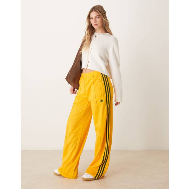 adidas Originals – Firebird – Gula, lediga träningsbyxor-Grön/a