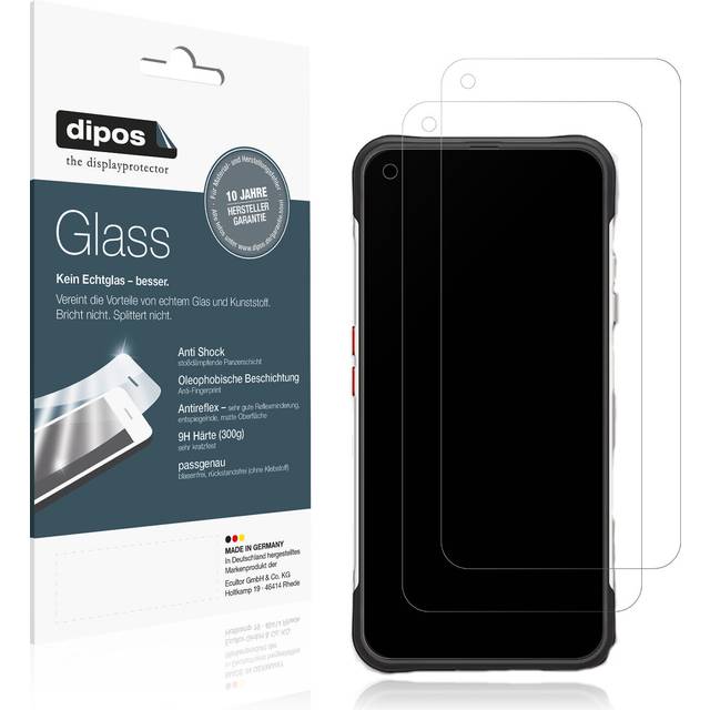 2x screen protector for unihertz golden eye matte flexible glass 9h dipos