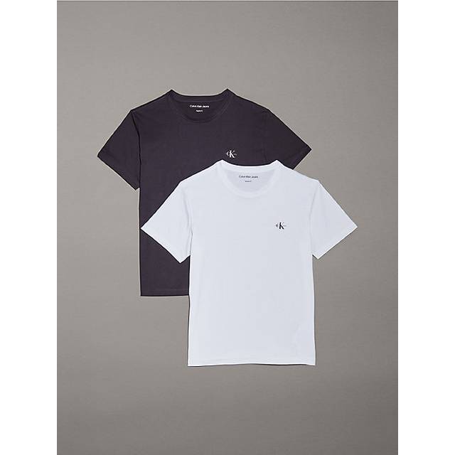 CALVIN KLEIN JEANS 2 Pack Monologo T-Shirt |Svart |L