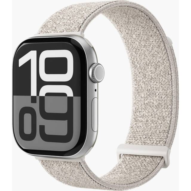 Apple Watch (42/44/45/46/SE/49mm) Vonmählen Fitness Loop 2 Nylonrem - Grå