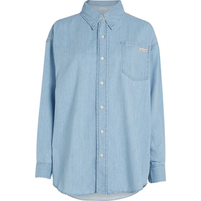 Shirt Calvin Klein Jeans Oversized Longsleeve Denim Shirt Denim M (M)
