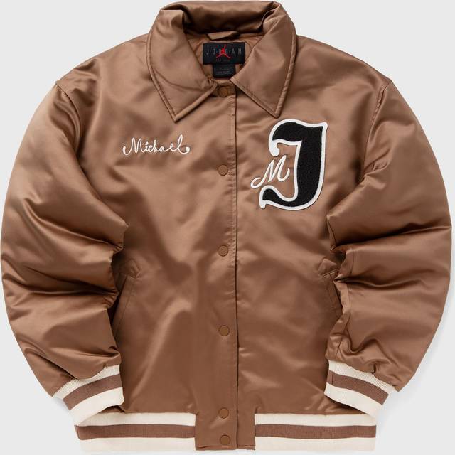 Bomber Jordan Women's Varsity Jacket Archaeo Brown/ Legend Light Brown M (M)