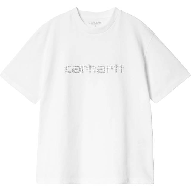 Carhartt Work In Progress White Rivet Script T-shirt - White / Silver - M