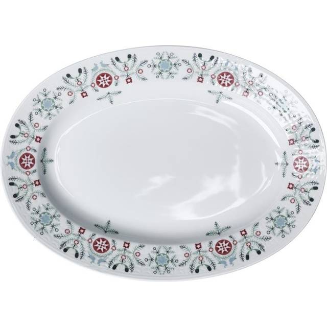 Rörstrand Swedish Grace Winter plate oval white