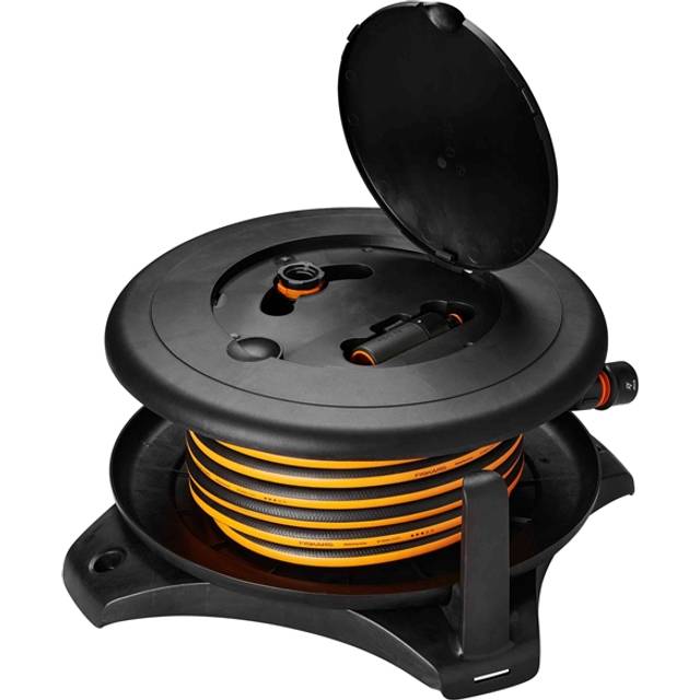Fiskars Solid Waterwheel Slangvinda L, 13 mm, med 30 m slang