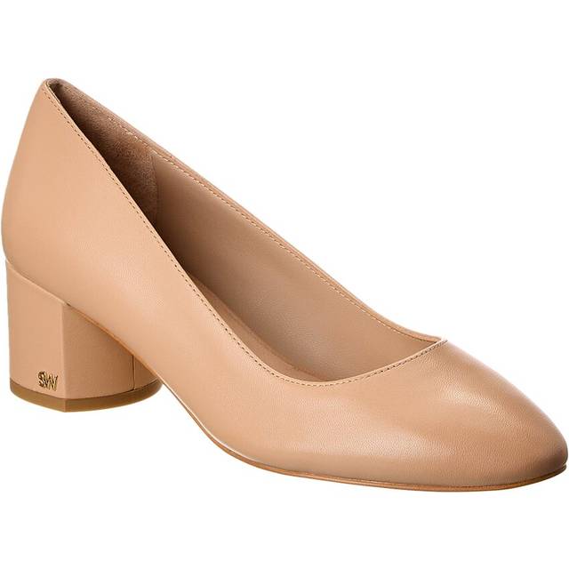 Stuart Weitzman Bridget 50 Block Leather Pump