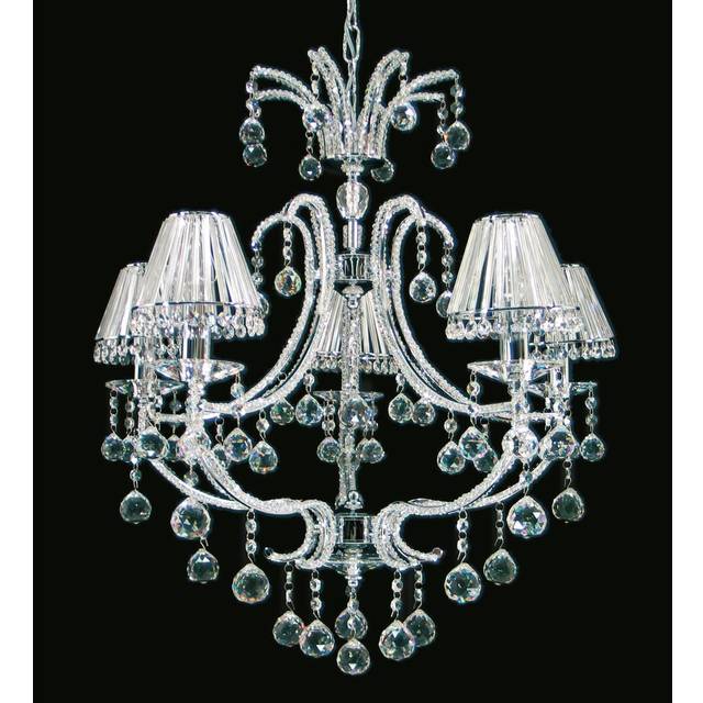 5-Light Shaded Chandelier (73cm H X 66cm W X 66cm D)