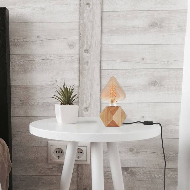 Aylei 10cm Wood Desk Lamp Outlet - Brown
