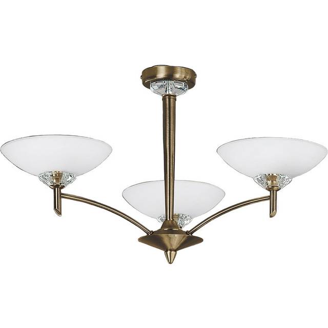 Richelieu 3-Light Shaded Chandelier - Bronze (335.28cm H X 167.64cm W X 167.64cm D)