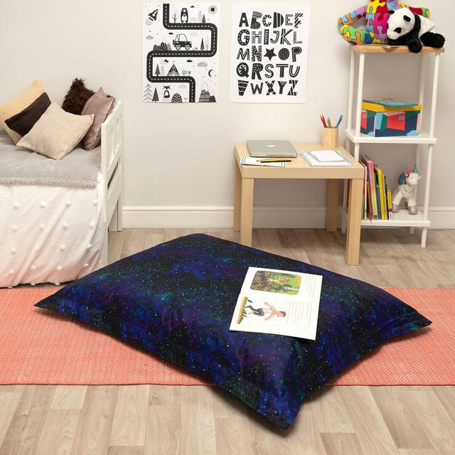Glow-In-The-Dark Classic Bean Bag - Navy (76.2cm H x  254cm W x 317.5cm D)