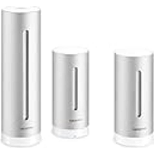 Netatmo Smart Väderstation för inomhus och utomhus med trådlös utomhussensor + extramodul, kompatibel med Amazon Alexa, Google Home och Apple HomeKit, NBU-NWS-NIM-EU