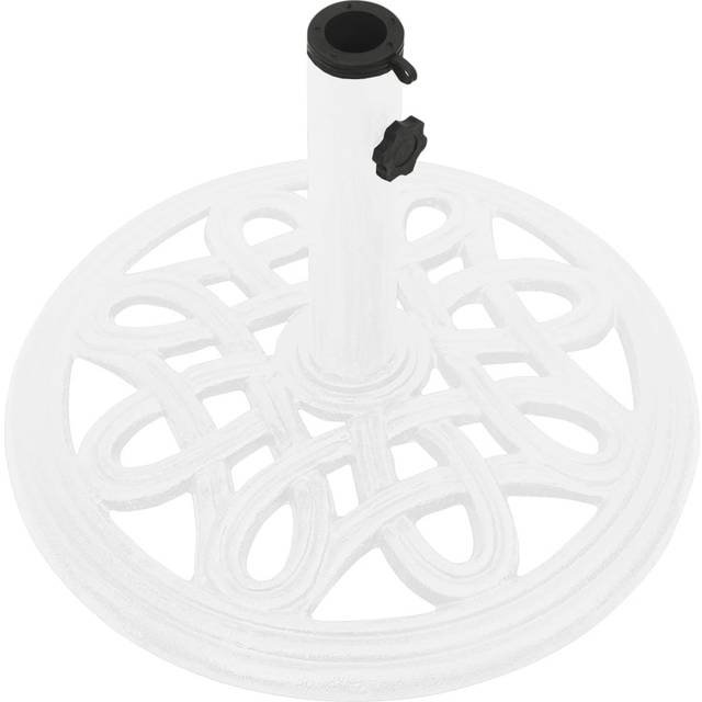 Gurley Cast Iron Free Standing Umbrella Base - White (40cm W X 40cm D)