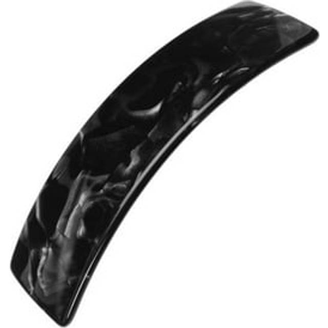 France Luxe Large Rectangle Barrette - Nacro Black