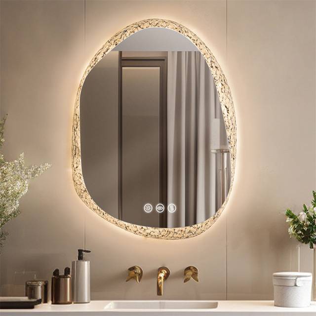 Darita Glass Novelty LED Mirror - Silver (90cm x 70cm)