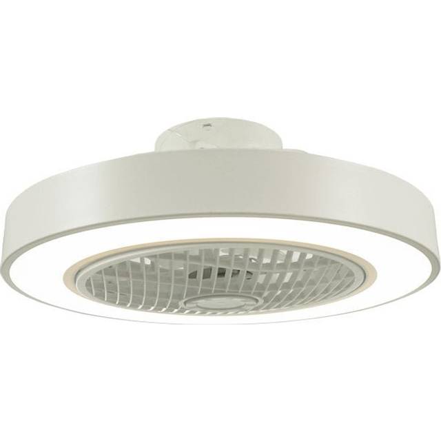 Brycon 50cm Ceiling Fan with LED Lights Remote Controlled Adjustable Speed and Dimmable Brightness - White (40cm)