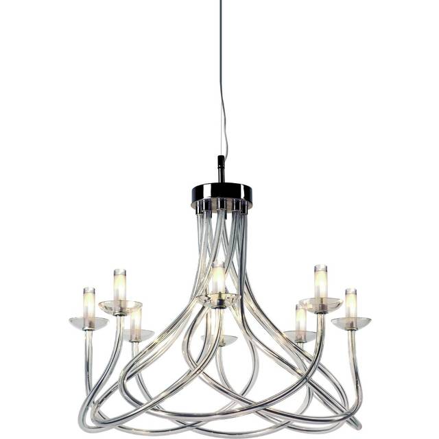 Weatherford 8-Light Candle-Style Chandelier - Chrome (75cm H X 75cm W X 75cm D)