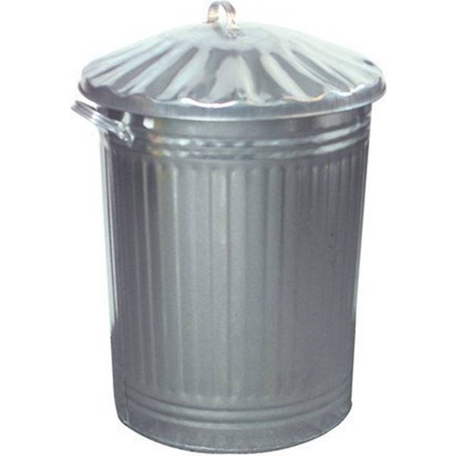 Almeera Metal Rubbish Bin - 90L - Silver (340.69L)