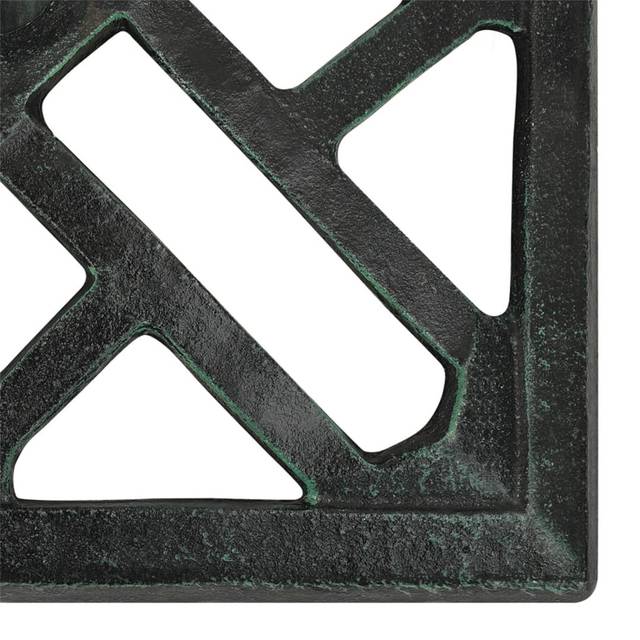 Umbrella Base Green 44X44x31 Cm Cast Iron - Black (31cm H X 0cm W X 0cm D)