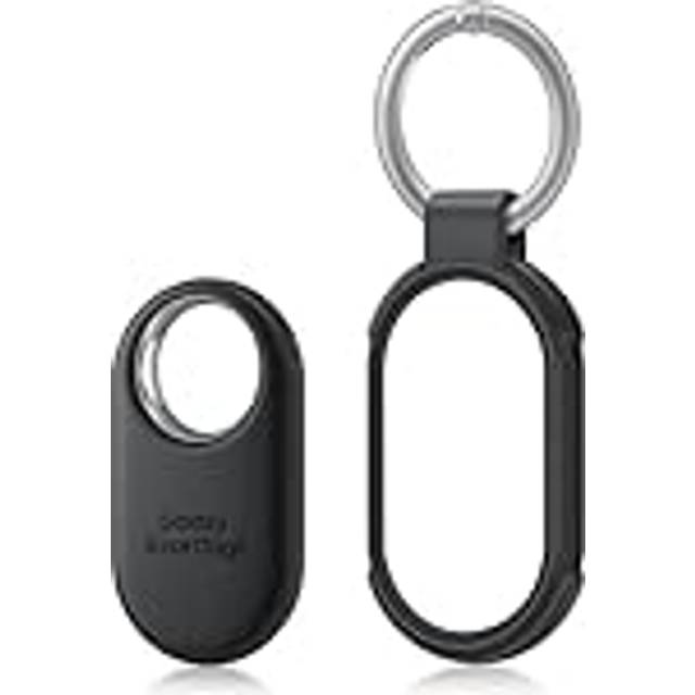 Samsung Galaxy SmartTag2 Bluetooth smart beacon, med förstärkt fodral [Amazon exklusivt], kompatibel med Samsung Galaxy-smartphones, Lost Mode, svart