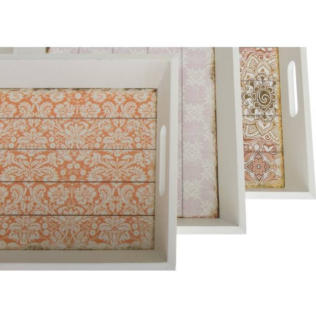 Tray Set - White (6cm H X 43cm W X 32cm L)