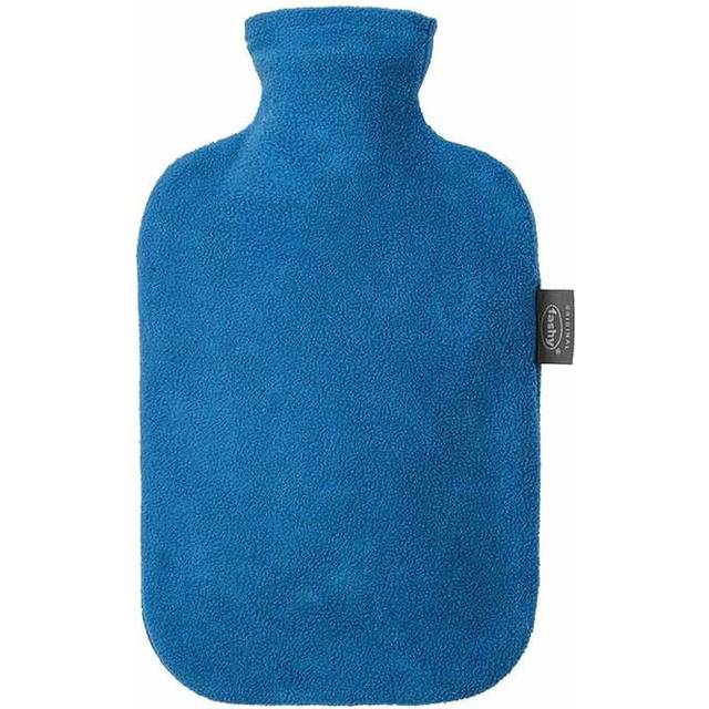 Fashy Varmvattenflaska Fleece blå - 1 st