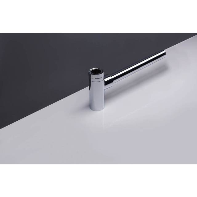 Design Siphon Black Round 1"1/4 - Silver