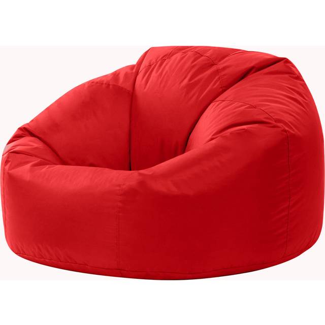 Veeva Classic Indoor Outdoor Bean Bag Chair - Red (Medium)