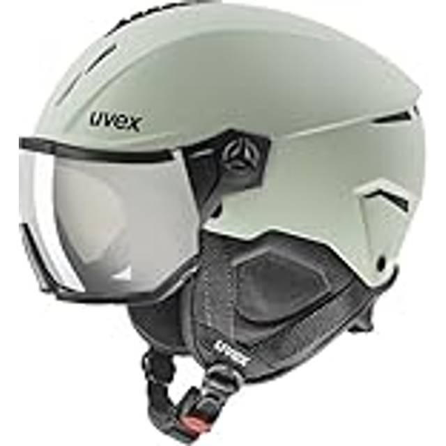 Uvex Instinct Visor, Skidhjälm med Visir, Ljusgrön