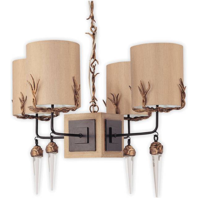 Oswego 4-Light Shaded Chandelier (67cm H X 71.1cm W X 71.1cm D)