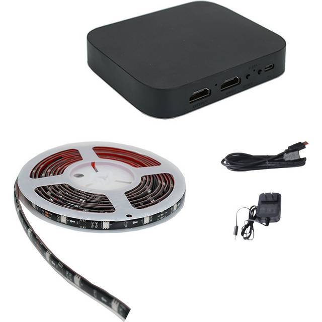 ValueLights Smart App-Control RGBIC TV Backlight LED Kit - Black - 154 x 12 x 44.3cm