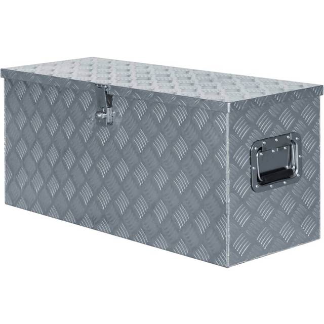 Ailene Aluminium Garden Box 90.5X35x40 Cm Silver (40cm H X 90.5cm W X 35cm D)