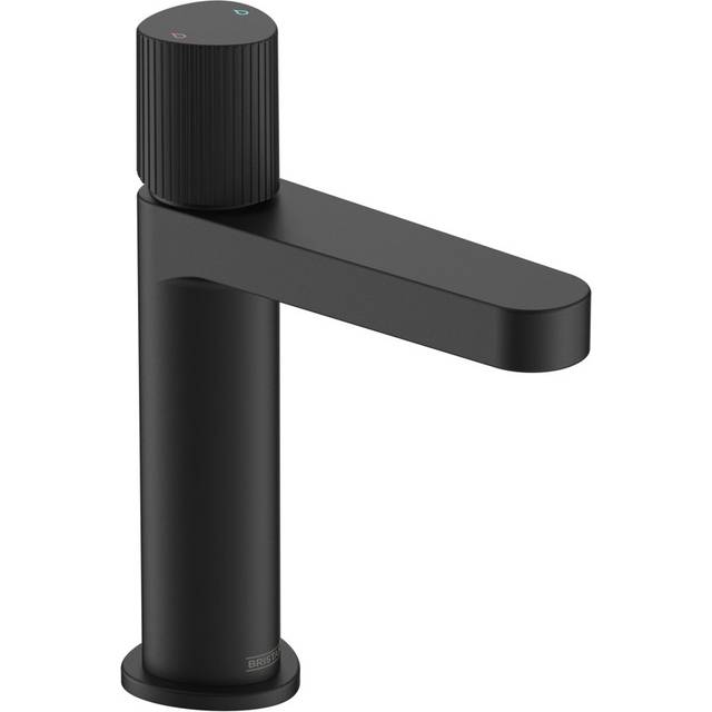 Liso Basin Mixer with Clicker Waste - Black (112cm)