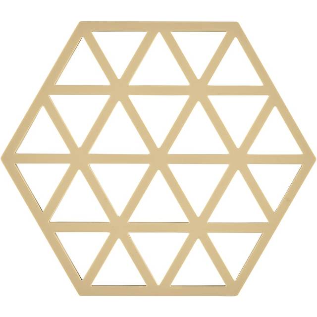 Zone Denmark Triangles grytunderlägg 14x16 cm Khaki - Beige